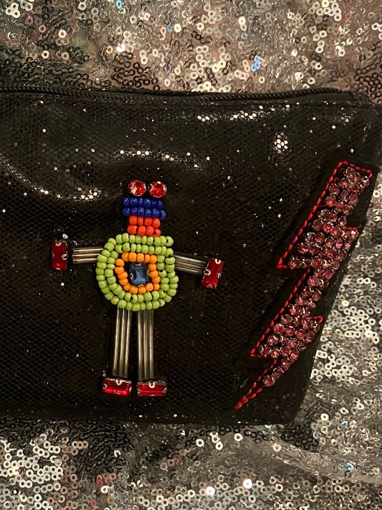 Betsey Johnson Handbags - NWT Betsey Johnson 🤖 Embellished Make-up Bag